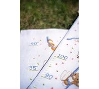 Vervaco Gezählter Kreuzstich Stickpackungen Stickset Baby Geburt Fröhliche Waldtiere Wanddekoration Handarbeit Set für Erwachsene Kreatives Handwerk ca. 18 x 70 cm Geburt Geschenk Hausdeko