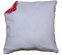 VERVACO Kissenrücken für Stickkissen GRAU Kissenrückseite Handarbeit Zubehör Basteln Erwachsene ca. 45 x 45 cm Nähen DIY Sticken Kreuzstich Kissenbezug Kreatives Handwerk Nähzubehör Stoff