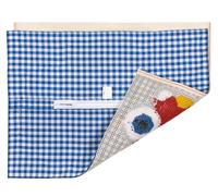 VERVACO Kissenrücken mit Reißverschluss BLAU Kissenrückseite Handarbeit Zubehör Basteln Erwachsene ca. 45 x 62 cm Nähen DIY Sticken Kreuzstich Kissenbezug Kreatives Handwerk Nähzubehör Stoff