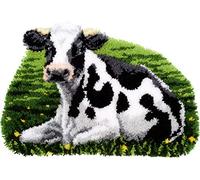 Vervaco Knüpfteppich zum Selbstknüpfen, Baumwolle, weiß, 70 x 47 x 0,3 cm, PN-0157078