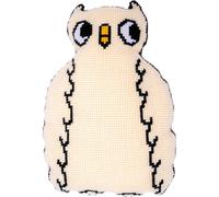 VERVACO Kreuzstich Stickpackungen Kissen Stickerei Set mit Kissenrücken Anfänger Vorgedruckt Eule DIY Set Kreativ Set Für Erwachseneca. 36 x 51 cm Bastelset Handwerker Haus Dekoration