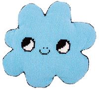 VERVACO Kreuzstich Stickpackungen Kissen Stickerei Set mit Kissenrücken Anfänger Vorgedruckt Wolke DIY Set Kreativ Set Für Erwachseneca. 49 x 45 cm Bastelset Handwerker Haus Dekoration