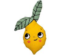 VERVACO Kreuzstich Stickpackungen Kissen Stickerei Set mit Kissenrücken Anfänger Vorgedruckt Zitrone DIY Set Kreativ Set Für Erwachseneca. 49 x 72 cm Bastelset Handwerker Haus Dekoration