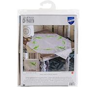 Vervaco Kreuzstich Stickpackungen Tischdecke Maiglöckchen Stickdecken Vorgezeichnet Basteln Erwachsene Kreativ Set Vorgedruckte Decke Sticken 80 x 80 cm Stickset DIY Sticken Set