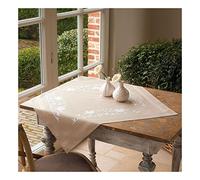 VERVACO Kreuzstich Stickpackungen Tischdecke Weiße Vögel Stickdecken Vorgezeichnet Basteln Erwachsene Kreativ Set Vorgedruckte Decke Sticken 80 x 80 cm Stickset DIY Sticken Set