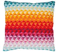 Vervaco Stickpackung Kissen Modern – Langstich Anfänger-Bastelset 40 x 40 cm