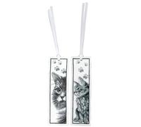 VERVACO Lesezeichen Kreuzstich Stickpackungen Gezählter Kreuzstich Set Katzen 2er DIY Set Erwachsene Sticken Lesen Zubehör Geschenk Zählmusterpackung ca. 6 x 20 cm Stickset für Anfänger
