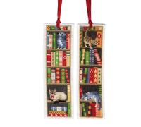Vervaco Lesezeichen-Kreuzstich-Set Katzen im Bücherregal 2er 6 x 20 cm für Anfänger