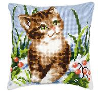 Vervaco PN-0008592 VER Kreuzstichkissen Winterkatze