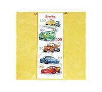 Vervaco Zählmusterpackung Cars Aida Kreuzstickpackung zum Auszählen, weiß, 18 x 70 x 0,3 cm