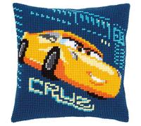 Vervaco PN-0166448 Wd Kreuzstichkissen Cruz Kreuzstickpackung vorgedruckt, Stramin, Weiß, 40 x 0, 30 cm