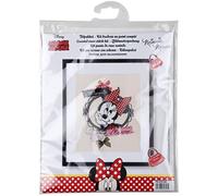 Vervaco PN-0167264 Disney It's all about Minnie I Stickpackung Zählmuster, Baumwolle, mehrfarbig, ca. 22 x 26 cm / 8,8" x 10,4"