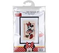 Vervaco PN-0167301 Disney It's all about Minnie Stickpackung Zählmuster, Baumwolle, mehrfarbig, ca. 13 x 18 cm / 5,2" x 7,2"