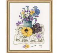 Vervaco PN-0170951 Lanarte Stick-Set, Weiß, 9,6" x 12,4", ca. 24 x 31 cm/ 9, 6" x 12, 4"