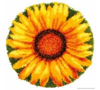 Vervaco PN-0179627 Knüpfteppich, Leinen Acryl Polyester Baumwolle, Mehrfarbig, 55x55cm