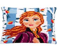 Vervaco PN-0182762 Cross Stitch Kit Kreuzstichkissen, Leinen Acryl, Mehrfarbig, 40x40cm