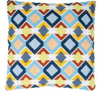 VERVACO Stickpackung Kissen Langstich Set DIAMANTEN Stickerei Set Anfänger Basteln Erwachsene Kreativ Set ca. 40 x 40 cm Bastelset Handwerker Handarbeit Zubehör Geschenkset