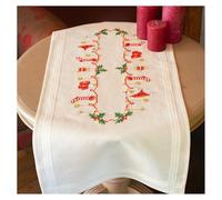Vervaco Stickpackung Kreuzstich-Set vorgedruckter weihnachtlicher Tischläufer 40 x 100 cm