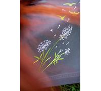 Vervaco Stickpackung Tischdecke Sticken Set Erwachsene Vorgedruckt Blumenflaum Stickdecken Vorgezeichnet Decke Sticken Stickpackung Plattstich 80 x 80 cm Stoff zum Sticken Kreatives Geschenk