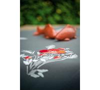 Vervaco Stickpackung Tischdecke Sticken Set Erwachsene Vorgedruckt Mohnblumen Stickdecken Vorgezeichnet Decke Sticken Stickpackung Plattstich 80 x 80 cm Stoff zum Sticken Kreatives Geschenk
