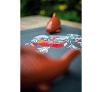 Vervaco Stickpackung Tischläufer Sticken Set Erwachsene Vorgedruckt Mohnblumen Stickläufer zum Selbersticken Vorgezeichnet Decke Sticken Stickpackung Plattstich 40 x 100 cm Kreatives Geschenk