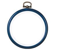 Vervaco Stickrahmen Plastik Stickerei Rahmen DUNKELBLAU Tambour Kreuzstich Zubehör Rahmen ca. 7,5 cm Stickring Kunststoff Wanddekoration DIY Stickbilder zum Aufhängen Handwerksmaterial