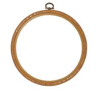 Vervaco Stickrahmen Plastik Stickerei Rahmen HOLZIMITAT Tambour Kreuzstich Zubehör Rahmen ca. 15 cm Stickring Kunststoff Wanddekoration DIY Stickbilder zum Aufhängen Handwerksmaterial