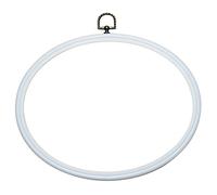 Vervaco Stickrahmen Plastik Stickerei Rahmen Weiss Kreuzstich Zubehör Rahmen ca. 25 x 20 cm Kunststoff Wanddekoration DIY Stickbilder zum Aufhängen Handwerksmaterial