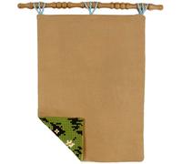 VERVACO Wandbehang Stoff RückenBEIGE Wanddeko Handarbeit Zubehör Basteln Erwachsene ca. 45 x 70 cm Nähen DIY Sticken Kreuzstich Kreatives Handwerk Nähzubehör Stoff, Beige