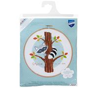 Vervaco Zählmusterpackung-Stickpackung im gezählten Kreuzstich, Raccoon in Tree, 20cm