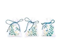 VERVACO Zählmusterpackung Stickset Säckchen IN DER NATUR SET VON 3 DIY Gezählter Kreuzstich Stickpackungen Basteln Erwachsene Kreativ Set ca. 8 x 12 cm Stickset für Anfänger Stoffbeutel zum Sticken