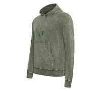 Kapuzensweatshirt RUSTY NEAL, Herren, Gr. L, grün (khaki), 100% Baumwolle, unifarben, casual, ohne Ausschnitt, Sweatshirts, in verwaschenem Design (17327558-L) khaki