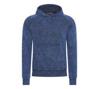 Kapuzensweatshirt RUSTY NEAL, Herren, Gr. M, blau (indigo), 100% Baumwolle, unifarben, casual, ohne Ausschnitt, Sweatshirts, in verwaschenem Design (76808948-M) indigo
