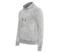 Kapuzensweatshirt RUSTY NEAL, Herren, Gr. XL, grau, 100% Baumwolle, unifarben, casual, ohne Ausschnitt, Sweatshirts, in verwaschenem Design (28444941-XL) grau
