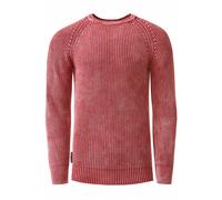 Strickpullover RUSTY NEAL, Herren, Gr. L, rot, 50% Polyacryl, 50% Baumwolle, Batikmuster, unifarben, casual, normal, Rundhals, Langarm, Pullover, im dezenten Batik-Design (53291331-L) rot