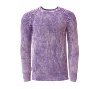 Strickpullover RUSTY NEAL, Damen, Gr. L, lila, 50% Polyacryl, 50% Baumwolle, unifarben, normal, Rundhals, Pullover Strickpullover, im dezenten Batik-Design (75551943-L) lila