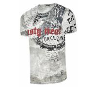 Verwaschenes T-Shirt mit Eagle-Print 2XL