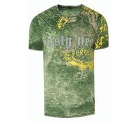 Verwaschenes T-Shirt mit Eagle-Print L