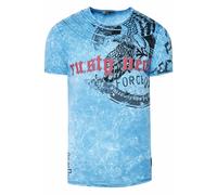 Verwaschenes T-Shirt mit Eagle-Print S
