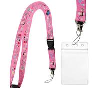 VERY IMPORTANT RUNNER - Schlüsselband Krankenschwester 56x2 cm mit Karabiner, Sicherheitsverschluss & Kartenhülle mit Band - Lanyard für Krankenschwester & Schlüsselband Medizin (Rosa)