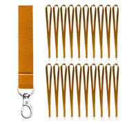 VERY IMPORTANT RUNNER - Stück Schlüsselband aus Polyester mit Metallhaken - 2cm Breite & 46cm Länge - Schlüsselbänder zum Umhängen - Für Ausweis, USB, Schlüssel, Pendrive (Orange, 20 Einheiten)