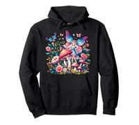 Verzauberte Waldfee Fantasy Mystical Floral & Butterfly Pullover Hoodie