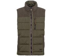 camel active - Outdoor Weste mit Stehkragen und Cordbesatz - Farbe - dark khaki - Größe - 54