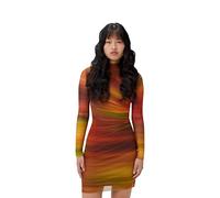 Desigual Damen Kurzkleid 490932 Orange Größe L