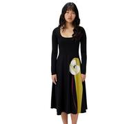 Desigual Langes Schwarzes Damenkleid 25WWVK29NE2000 - Größe: M