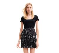 Desigual Women's Vest_SAN Francisco Dress, Black, X-Large