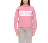 vestino Damen Boxy Cropped Sweatshirt mit Stehkragen Trojer Alltags-Pulli Oversized 900390 Altrosa M