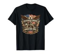 Veteran Pride American Soul Patriotic Eagle 250 Jahre T-Shirt