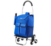 VEVOR Faltbarer Einkaufswagen, 445 x 375 x 990 mm, Sackkarre zum Treppensteigen mit 6 Rädern, Aufbewahrungstasche aus Oxford-Stoff, zum Einkaufen, Büro, Umzug, Transport, im Freien, Wäsche