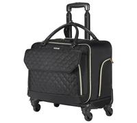 VEVOR Laptop Notebook Trolley Aktenkoffer Notebooktasche 17,3 inch / 43,9 cm Schwarz/Gold